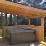 patio roof and walls in progress